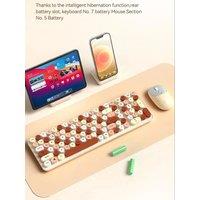 TF35 Wireless Keyboard and Mouse Combo Gaming Computer Accessories Office 2.4G Color Circular Keycap Keyboard Laser Mouse Laptop