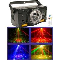 DJ Party Lights 5IN1 Effect Magic Ball Lazer Light Projector LED Pattern Lights LED Strobe Stage Lights for Disco Wedding Shows