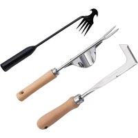 Hand Weeder Tool Garden Weeding Uprooting Stainless Steel Uprooting Multifunctional Manual Lawn Garden Yard Crack Crevice
