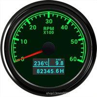 0-3000 4000 6000 7000 8000RPM 85mm Tachometers+Water Temp Gauges+Oil Pressure Meters 3 In 1 with 7 Kinds Backlight for Car Boat