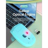 CW3 Wireless Mouse Computer Gaming Bluetooth 5.2 Mouse Laser 2.4g USB Type-C Rechargeable Laptop Roller Silent Pink Optical Labe