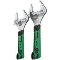LAOA Thin Pointed Wide Angle Wide Open End Activity Wrench Chrome Vanadium Steel Bathroom Wrench with Scale Anti-skid Handle
