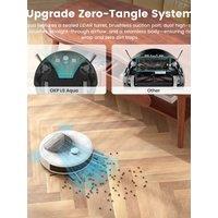 OKP L6 Aqua Robot Vacuum Cleaner with Mapping, DToF LiDAR Navigation, 6000Pa Suction, WiFi/APP/Alex, Ideal for Hair Carpets
