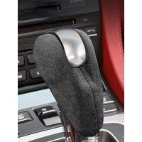 Trim For Porsche Macan Boxster 911 Cayman 718 Panamera Gear Lever Shift Knob Cover Stick Alcantara Suede Car Accessories Auto