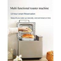Bread Maker Machine, Compact and Automatic, Customizable Settings, Up to 2lb Loaves