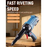 Mini Electric Rivet Gun Handheld Cordless Blind Rivet Gun Suitable for Industrial Assembly Maintenance