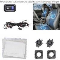Universal 12V car seat ventilation, suction method blower, seat cushion built-in installation, summer comfortable driving kit