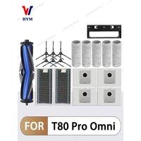 For Ecovacs X8 PRO OMNI / X8 AUTO / DEX56 Robot Vacuum Cleaner Accessories Main Side Brush Mop Cloth HEPA Filter Dust Bag Parts