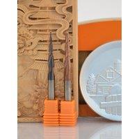 Dreanique 1pc P2BC 20mm cutting tapper ball nose Solid Carbide end mill Milling Cutter for Wood and solf matel engraving