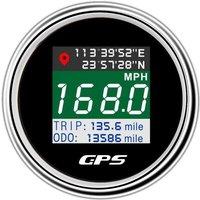 52mm 0-999.9Km/H Mph Knots Show Digital GPS Speedometers Led Odometers Trip Meters with GPS Antenna for Car Truck Boat Yacht