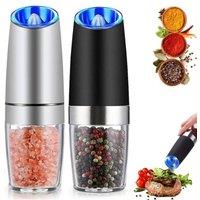 Pepper Mill Electric Vanilla Coffee Grinder Automatic Gravity Sensing Salt Shaker Spice Grinder Kitchen Tools Cooking Seasoning