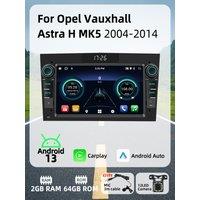 Head Unit GPS BT WIFI Carplay Android Auto Android Car Multimedia 2Din Radio for Opel Vauxhall Astra H MK5 2004-2014 7" Stereo