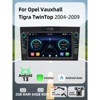 Car Multimedia Carplay Android Auto Android 2Din Radio for Opel Vauxhall Tigra TwinTop 2004-2009 7" Stereo Head Unit GPS BT WIFI