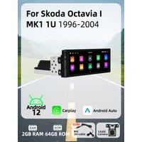 6.86 1 Din Android Radio Car Multimedia for Skoda Octavia 1 I MK1 1U 1996-2004 Android Auto Stereo Head Unit Carplay Autoradio