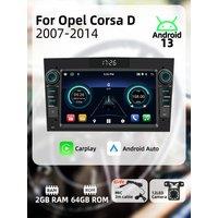 Android Car Multimedia Wireless Carplay Android Auto 2 Din Radio for Opel Corsa D 2007-2014 Head Unit GPS WIFI 7 Screen Stereo