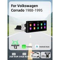 6.86 1 Din Android Radio Car Multimedia for VW Volkswagen Corrado 1988-1995 Android Auto Stereo Head Unit Carplay Autoradio GPS
