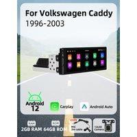 6.86 1 Din Android Radio Car Multimedia for VW Volkswagen Caddy 1996-2003 Android Auto Stereo Head Unit Carplay Autoradio GPS