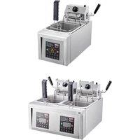 Automatic Lifting Fryer With 10 Preset Functions 8l Single Cylinder Potato Chips Chicken Wings Rice Flowers Fryer Machine