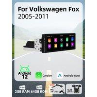 6.86 1 Din Android Radio Car Multimedia for VW Volkswagen Fox 2005-2011 Android Auto Stereo