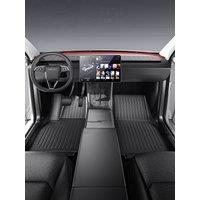 YZ For Tesla Model Y Juniper 2025 TPE Floor Mat Carbon fiber pattern Car waterproof Anti-Slip Trunk Floor Liner Backrest Mats