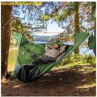 Anti-tear Anti-mosquito Solid Straps Camping Hammock with Bed Net Outdoor Camping Portable Multi-person Hammock Camping Equipmen