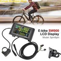 E-bike SW900 LCD Display Speed Control Panel 24V/48V 5/6pin Adapter Cable Electric Scooter Bicycle LCD Display Cycling Accessory