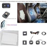 12V universal car seat ventilation suction metal shell blower with high air volume comfortable driving, luxury car parts KIT