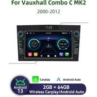 For Vauxhall Combo C MK2 2000-2012 7 Screen Wireless Carplay Autoradio Android Car Multimedia 2 Din Radio GPS Head Unit Stereo