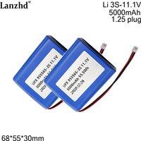 1-10pcs 7.4v polymer battery pack for beauty equipment fishing lamp battery wholesale 103450 2s1p kc certified free custom plug