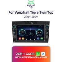 2 Din Android Radio 7" Wireless Carplay Autoradio Car Multimedia for Vauxhall Tigra TwinTop 2004-2009 Head Unit Stereo GPS WIFI