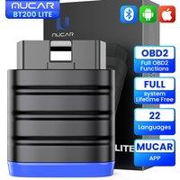 30-100pcs MUCAR BT200 Lite obd OBD2 Scanner All-System Diagnosis for Auto Full OBD2 Functions Check Engine Car Scan tool
