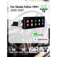 For Skoda Fabia 1 I MK1 2000-2007 6.86" Screen 1Din Radio Android Car Multimedia Stereo Head Unit Carplay Autoradio Navigation