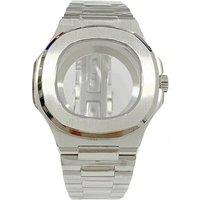 40mm Men's Watch Case Bracelet Wristband Parts 316L Stainless Steels For Seiko NH34 NH35 NH36 NH38 Movement 30.8mm Dial Nautilus