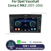 Wireless Carplay Autoradio For Opel Vauxhall Corsa C MK2 2001-2006 7 Screen Android Car Multimedia 2 Din Radio Head Unit Stereo