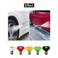 High Pressure Car Wash, High pressure spray nozzle Water Gun Aluminum Core Quick Insertion 5 Color Fan Shaped Nozzle Union Nozzl