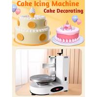 Automatic Bakery Equipment Birthday Cake Decorating Cream Depositor Smoother Frosting Coating Icing Spreading Machine