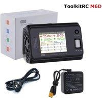 ToolkitRC M6D 15A x 2 DC Dual-channel Output 1-6s Charger Discharger with ADP100 100w 20v 5A Power Supply Unit Set Sell