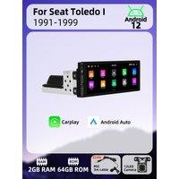 Android Car Multimedia for Seat Toledo 1 I 1991-1999 6.86" Screen 1 Din Radio Stereo Head Unit Carplay Autoradio GPS