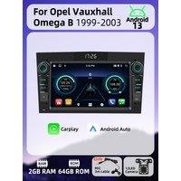 Autoradio Head Unit 2Din Android Radio for Opel Vauxhall Omega B 1999-2003 Carplay Android Auto 7" Car Multimedia GPS Navigation