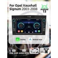 Wireless Carplay Android Auto Android Car Multimedia 2 Din Radio for Opel Vauxhall Signum 2003-2008 Head Unit 7" Screen Stereo