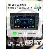 2 Din Radio Carplay Android Auto Android Car Multimedia for Opel Vauxhall Vectra C MK2 2002-2010 Head Unit 7 Screen Stereo GPS