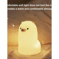 LED Night light Touch Sensor RGB LED Alpaca Night Light USB Rechargeable Silicone Lamp for Children Baby Toy Festival Gift