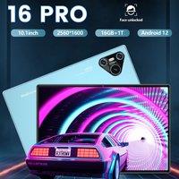 2025 New 16 Pro Global Version Tablet 10.1HD 10000mAh Android 4G 5G Dual SIM WIFI Tab Snapdragon 870 GPS Tab For Kids Tablets PC