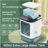 household mini air conditioning fan USB office refrigeration humidification atomization cooling fan portable mobile air cooler