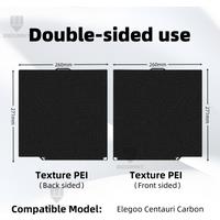 260x271 Build Plate for Elegoo Centauri Carbon Plate Smooth PEF Sheet PEO PET for Centauri Carbon 3D Printer Heatbed Build Plate