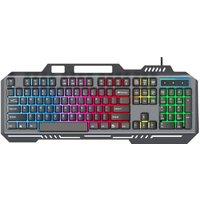 T16 Keyboard Wired Gaming Computer Office Accessories RGB Backlit Buttons Laptop USB Keyboard Ergonomic Standard104 Keys Black