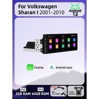 Android Car Multimedia for VW Volkswagen Sharan 1 I 2001-2010 6.86" Screen 1 Din Radio Stereo Head Unit Carplay Autoradio GPS