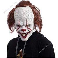 Halloween Mask Luminescent Stephen King's It Mask Pennywise Horror Clown Joker Mask Clown Halloween Cosplay Costume Props
