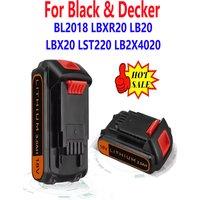 18V 20V 2.0Ah 3.0Ah BL2018 Replacement Lithium Battery For Black&Decker LBXR20 LB20 LBX20 LST220 LB2X4020 Cordless Tools Battery