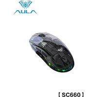 AULA SC660 Wireless Bluetooth Mouse Three-Mode Connection Lightweight Mouse Type-C Charging Game Office